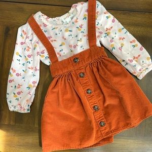 Cat & Jack Toddler Two Piece Skirtall Set • 3T